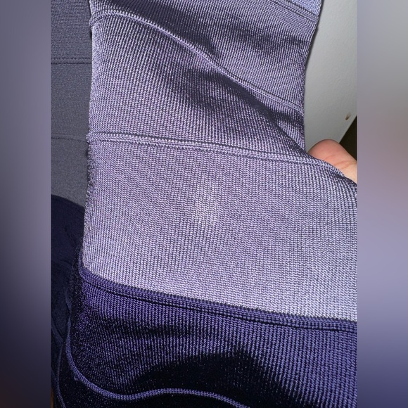 Bebe Blue Ombre Striped Color Block Dress - Picture 5 of 7